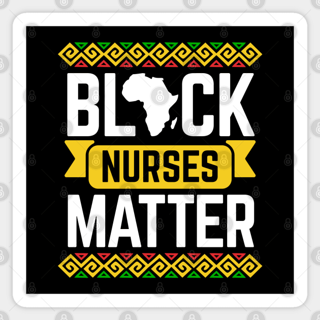 Dashiki Pattern Black History Month Gift For Nurses Sticker by HCMGift